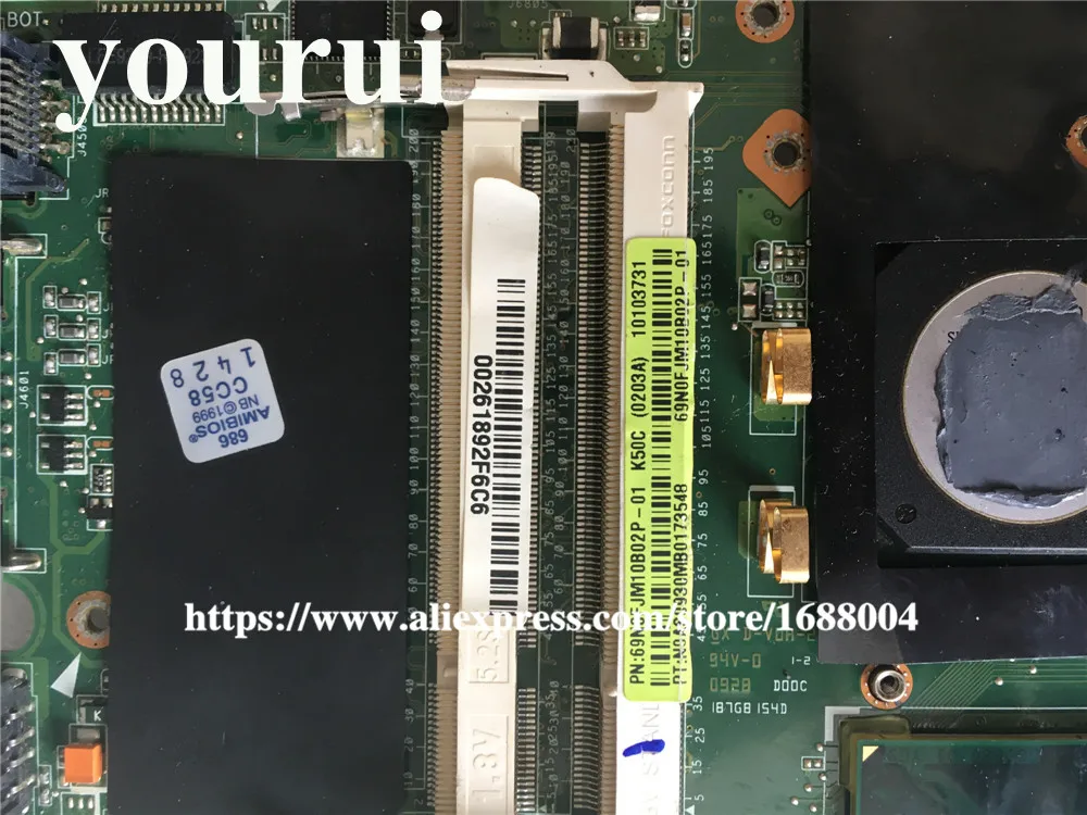 Материнская плата для ноутбука ASUS K40C K50C материнская 14 дюймов HD REV 2 1 USB2.0 DDR2 VRAM SiS 672 +