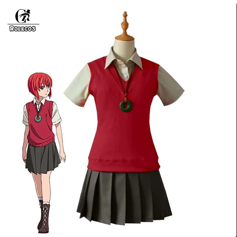ROLECOS 2017 новый аниме Mahoutsukai no Yome костюм для косплея Hatori Tomoyo форменный античный Magus