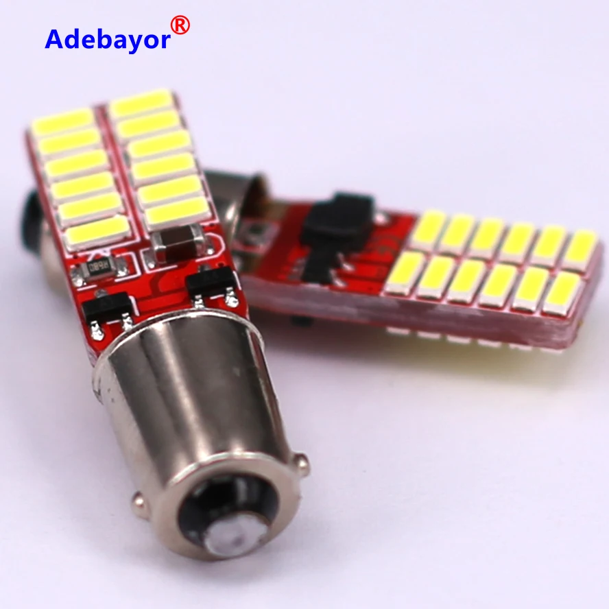 6X авто светодиодный BA9S t4w h6w ba9 t11 саn шина 24 SMD 4014 светильник лампа без ошибок