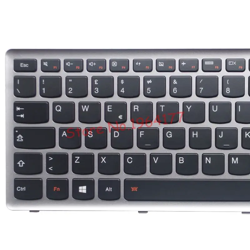 Клавиатура Italian IT для Lenovo Ideapad Z710 U510 клавиатура ноутбука Серебристая Рамка с