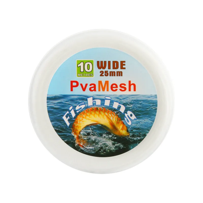 

3PCS 10 meters 25mm/37mm/44mm Bobing PVA Mesh Refill Fishing Net Carp Fishing Stocking Rig Wrap Bags Baits Thrower