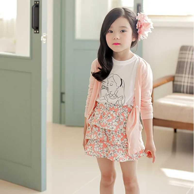 2020 Summer Girls Long Sleeve Cardigan Jackets Children Clothing Kids Baby Thin Jacket Coat Girl suntan-proof wear clothes | Детская
