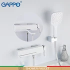 GAPPO смеситель для душа s Белая стена смеситель для ванной латунный смеситель для душа с дождевым душем для ванны Водопад смеситель для душа