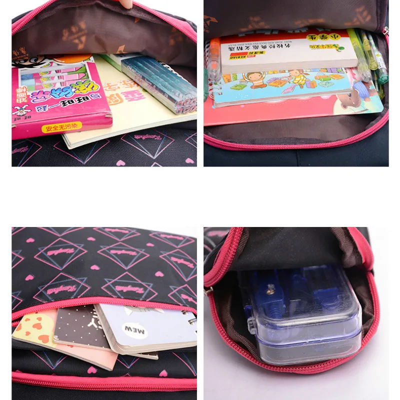2019 New Suitable for 1-9 Grade School Backpacks Teen Girls 3 Size Large Capacity Travel Kids Backpack Children Chool Bags | Багаж и сумки