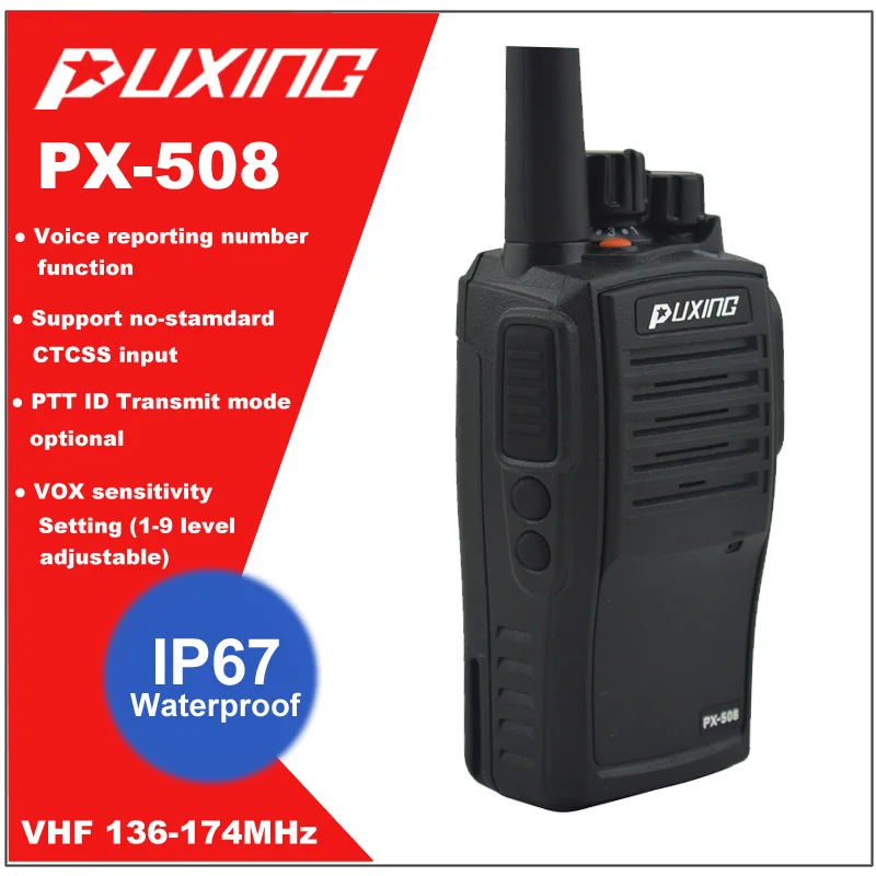 Водонепроницаемая Пыленепроницаемая рация IP67 Портативная радиостанция VHF 136 174