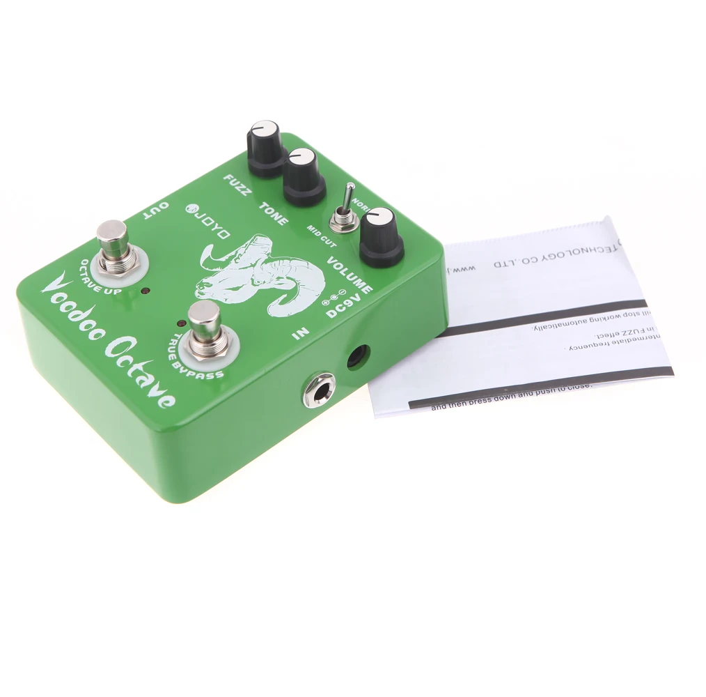 JOYO JF 12 Вуду Октава Фуз эффект гитары педаль эффектов|true bypass|octave fuzzvoodoo octave |