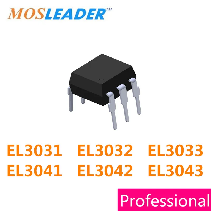 Mosleader DIP6 100 шт. EL3031 EL3032 EL3033 EL3041 EL3042 EL3043 Замена MOC3031 MOC3032 MOC3033 MOC3041 MOC3042 MOC3043|dip6| |