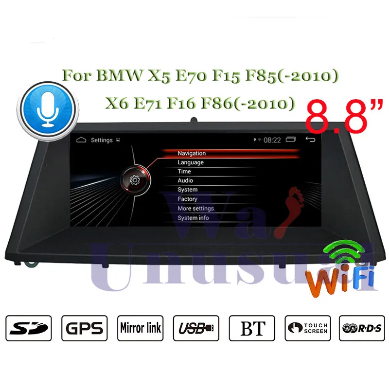 Wanuary Android 7 1 четырехъядерный Автомобильный GPS навигатор для BMW X5 E70 F15 F85 ( 2010) X6 E71 F16 F86