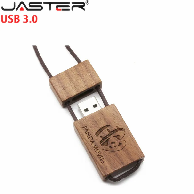 Деревянный USB-флеш-накопитель JASTER 4 ГБ 16 32 3 0 гравировка USB палочка для создания