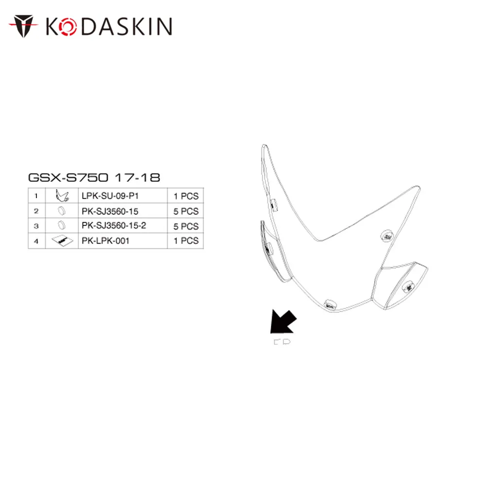 

KODASKIN ABS SUZUKI GSXS750 2017 2018 GSXS 750