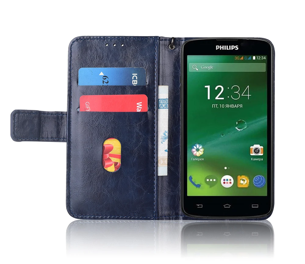 Кожаный чехол книжка для Philips Xenium V387 Fundas с цветочным принтом 100% специальный