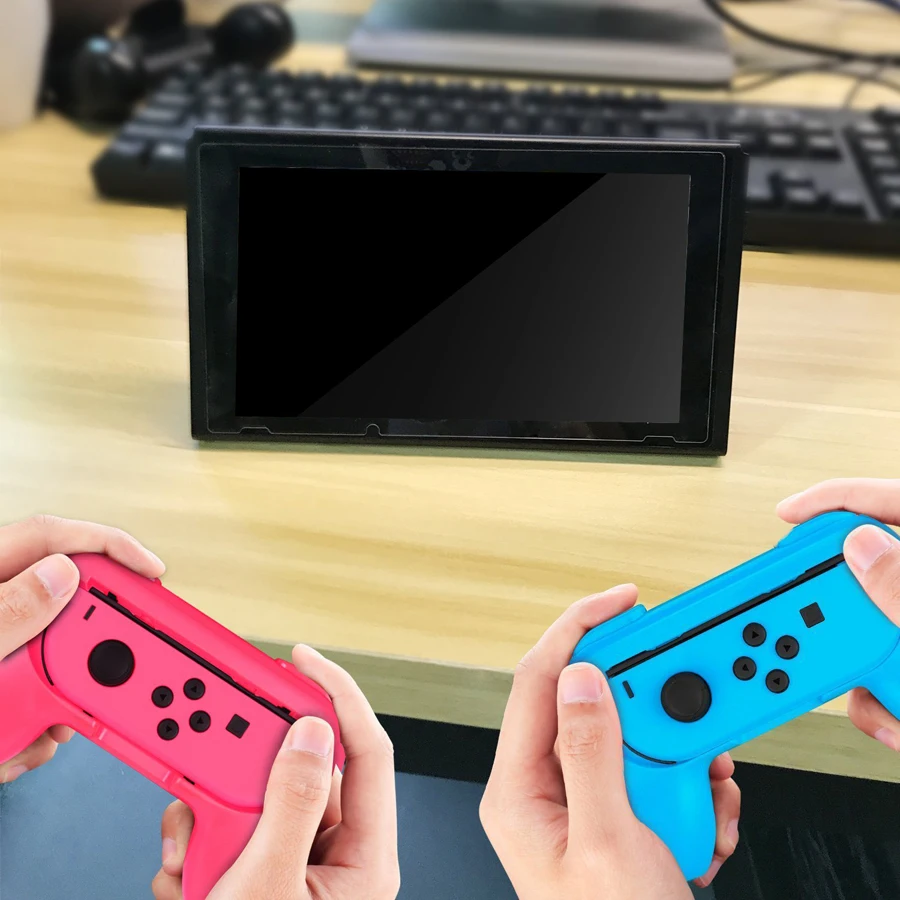 Эргономичный удобный игровой контроллер Joycon с рукояткой держатель подставка для