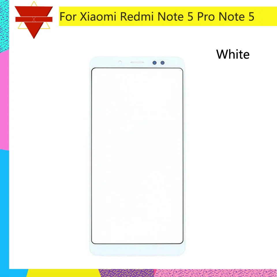 10 шт./лот для Xiaomi Redmi Note 5 Pro Note5 панель с сенсорным экраном Передняя внешняя