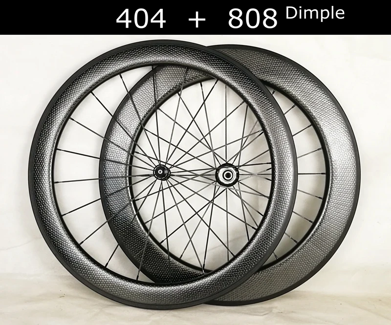 58mm+80mm 700C Road clincer dimple carbon wheels clincher bike wheel bicicleta wheelset | Bicycle Wheel