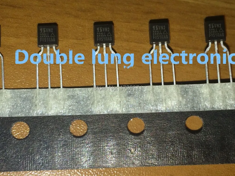 

50PCS/LOT VN2222LL VN2222L VN2222 TO-92 150mA 60V N-CHANNEL, Si, Small SIGNAL, MOSFET,