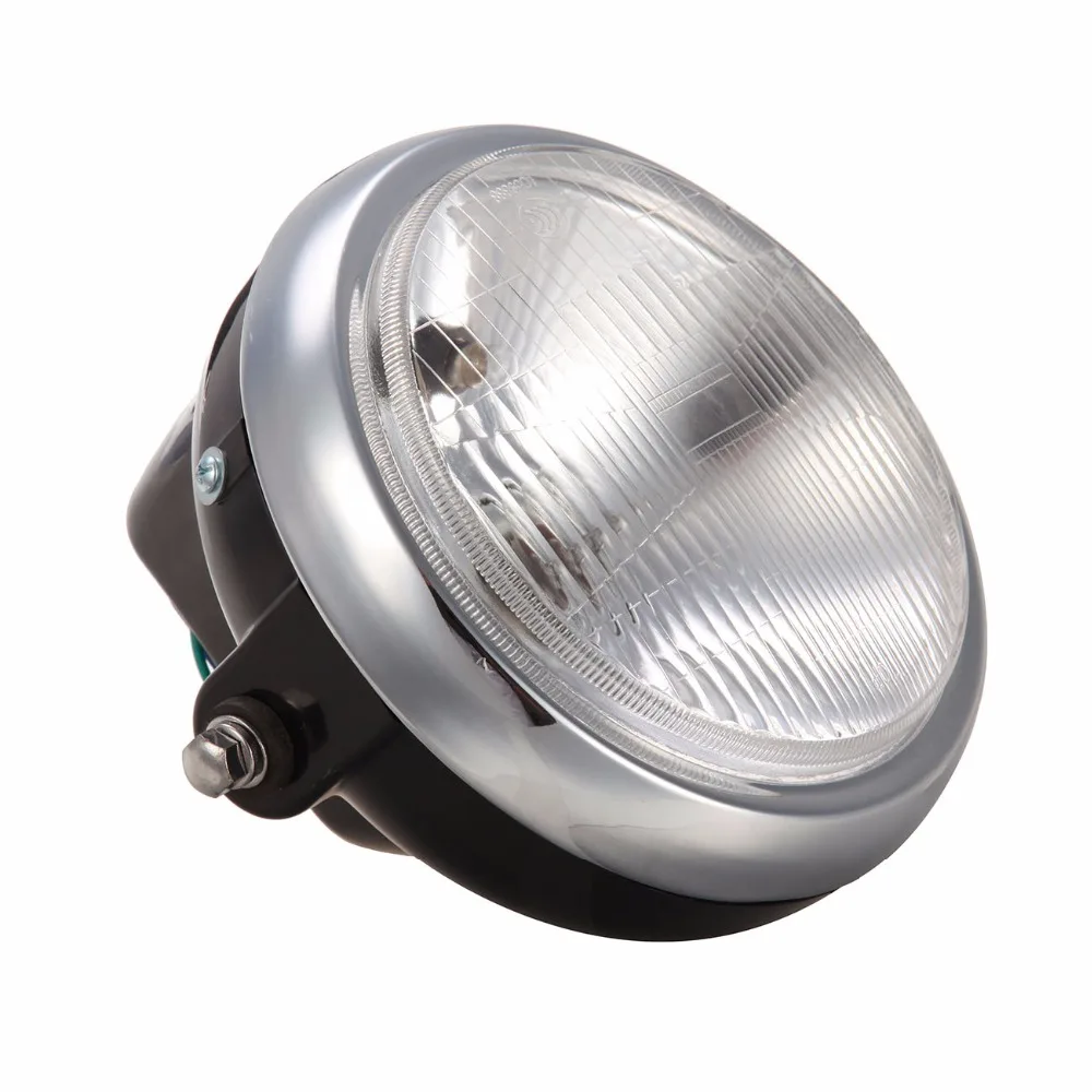 Черная круглая классическая фара для мотоцикла Yamaha YBR125 2002 2013 YBR 125|light for|light for