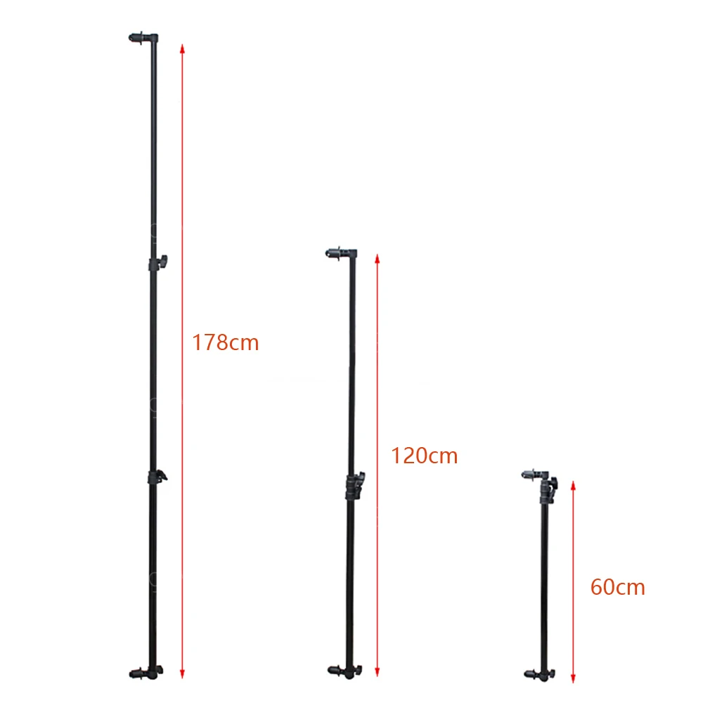 Стойка для студийной фотосъемки 2 м + кронштейн с поворотной головкой и