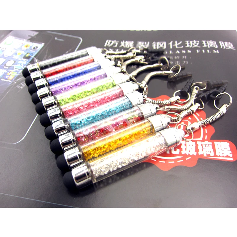 30 шт./лот новинка модный Кристальный стилус для мобильного телефона iPhone 6 4S 5G 5S + 3 5