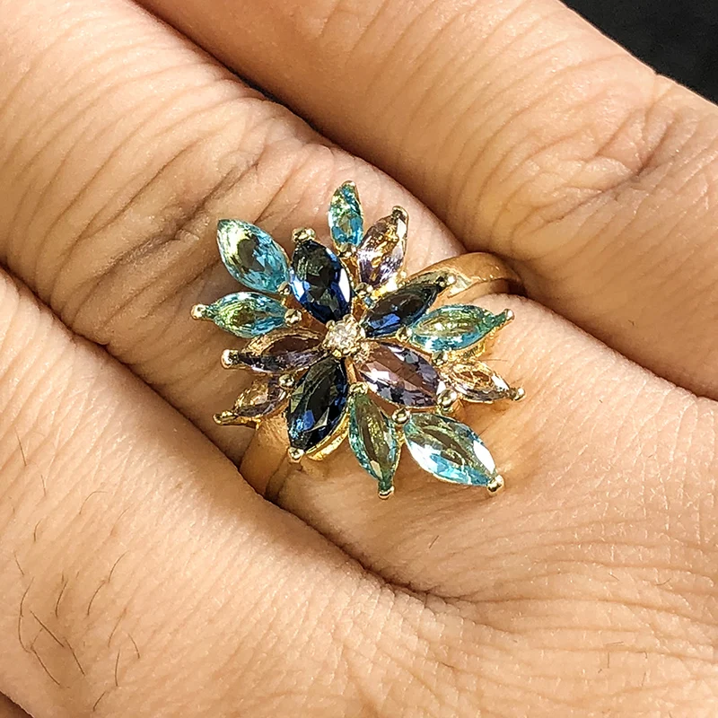 Real picture on Hands No Ps Summer Sale 5A cz top quality Ring Cubic Zirconia Hot Ins sterling silver 925 | Украшения и