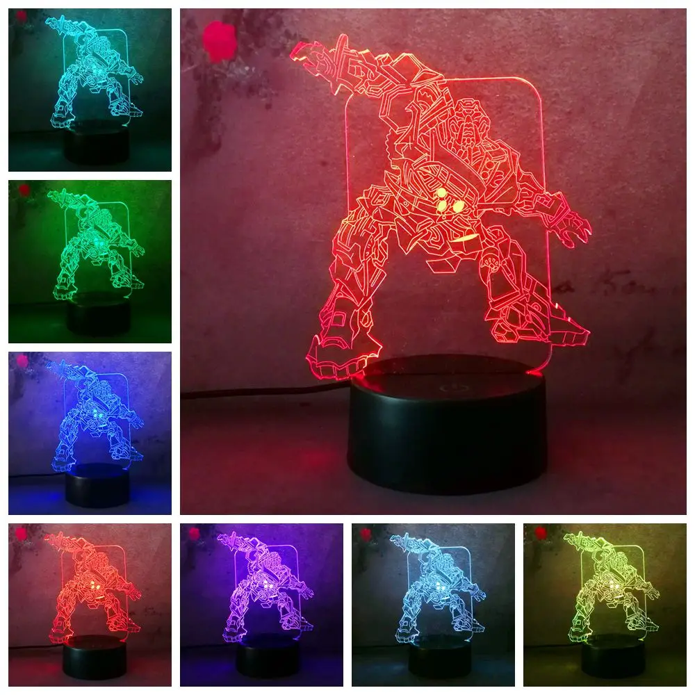 3D RC игрушка Фигурка трансформера Автоботы Шмель робот Оптимус ночник ребенок