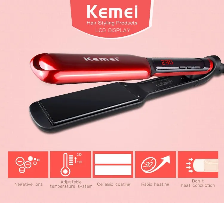 Щипцы для выпрямления волос с ЖК дисплеем 120 230 градусов|straightening irons|hair straightenerceramic
