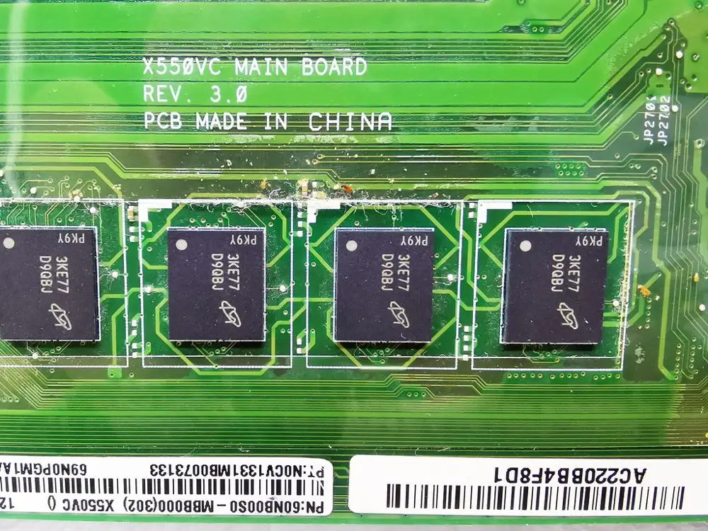Оригинальная материнская плата для ноутбука ASUS X550VC HM76 4 Гб GT720M 2 REV 3 0