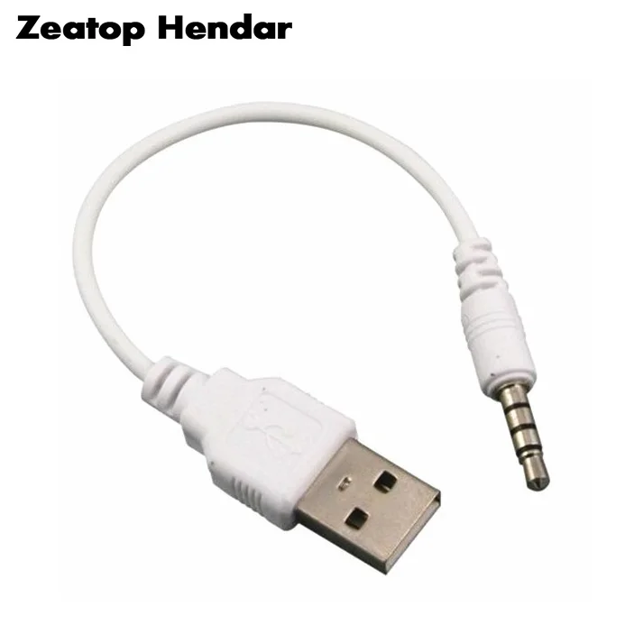 200 шт. 3 5 мм к USB-кабелю адаптера для синхронизации данных iPod Shuffle 2-го поколения mp3 mp4