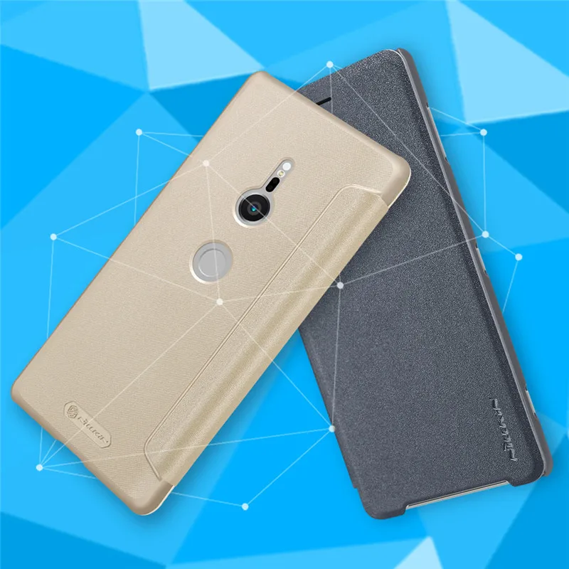 For Sony Xperia XZ2 Case NILLKIN Flip Book Style Leather Cover | Мобильные телефоны и аксессуары