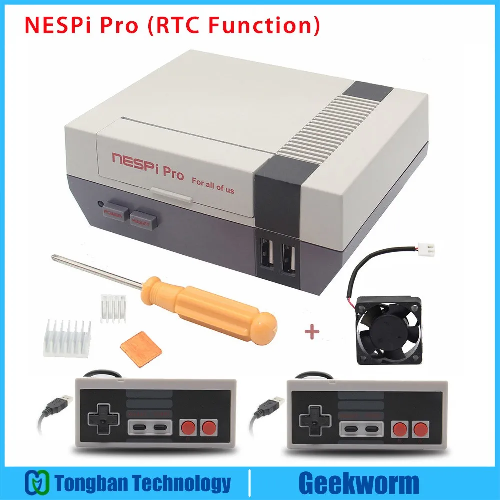 Чехол NESPi Pro w/RTC NES FS Стильный чехол с вентилятором + радиаторами 2 джойстика