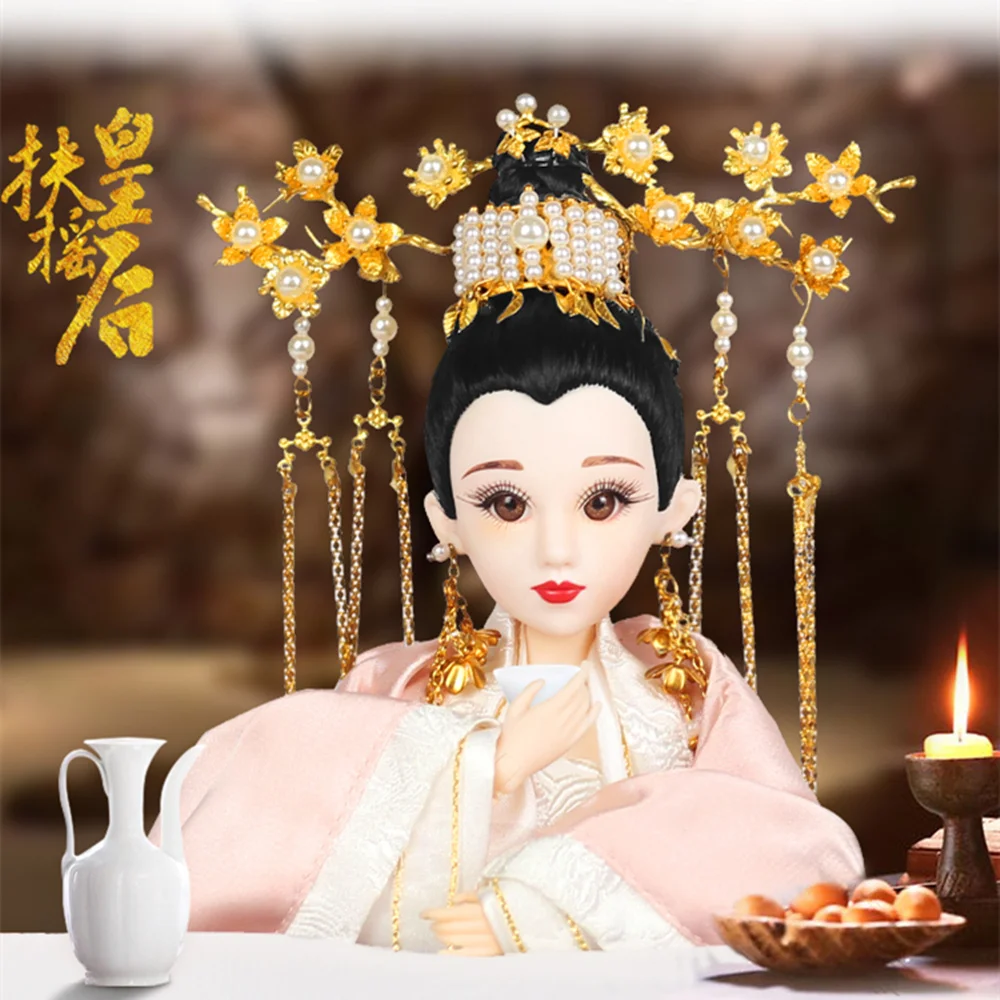 Шарм Fortune Days East древняя кукла костюм 1/6 как BJD Fuyao Queen с макияжем 14 суставов тела