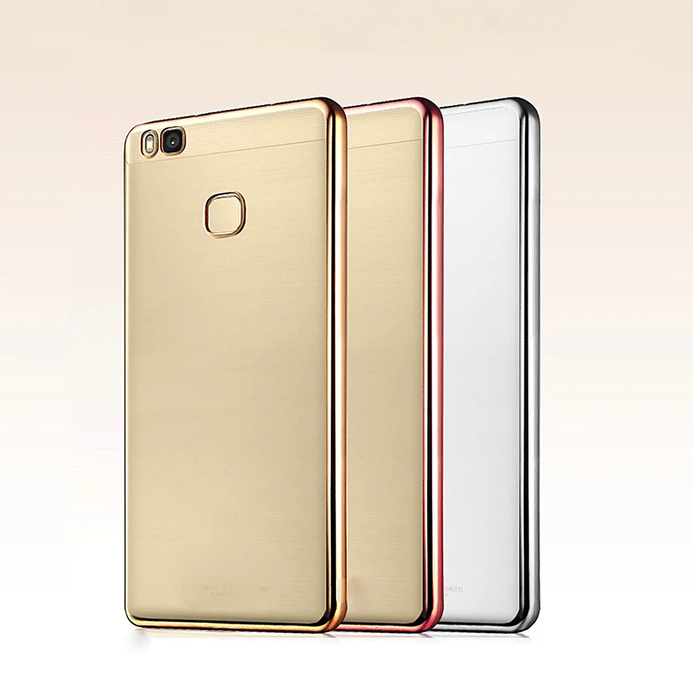 Чехол для huawei p9 lite блестящий чехол 2016 позолоченный ТПУ Мягкий силиконовый