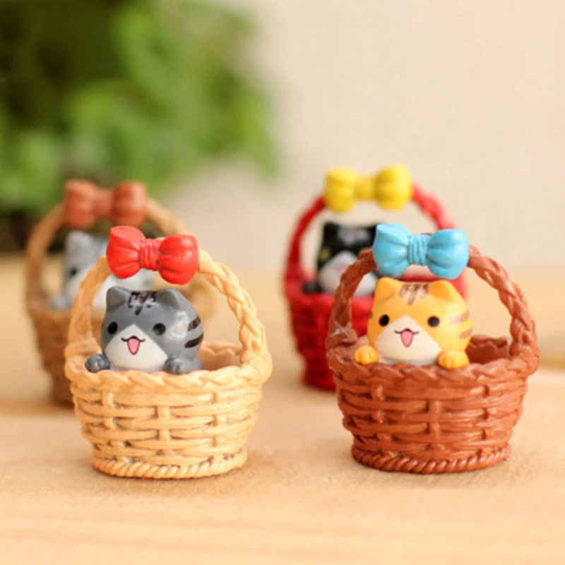 ZOCDOU 1 шт. хороший сыр Chis Cat Kitty принять подарочную коробку котенок МОДЕЛЬ Статуя Статуэтка орнамент миниатюры садовый Декор DIY Home