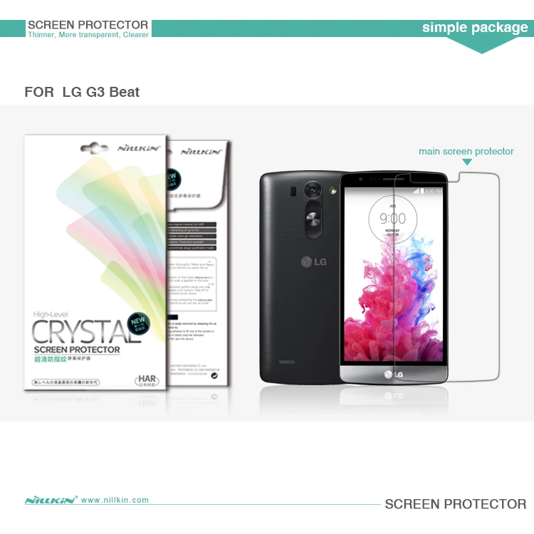 

2pcs/lot screen protector for LG G3 Beat G3S G3 MINI NILLKIN Matte OR Super clear protective film with retailed package