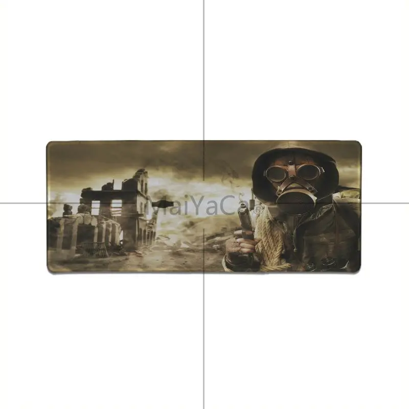 Lock Edge 40X90cm MaiYaCa мальчик подарок коврик Сталкер геймер маска логотип прочный резиновый компьютерные Коврики супер большая игра геймер игровой коврик для мыши Клавиатура коврик - Цвет: Lock Edge 40X90cm