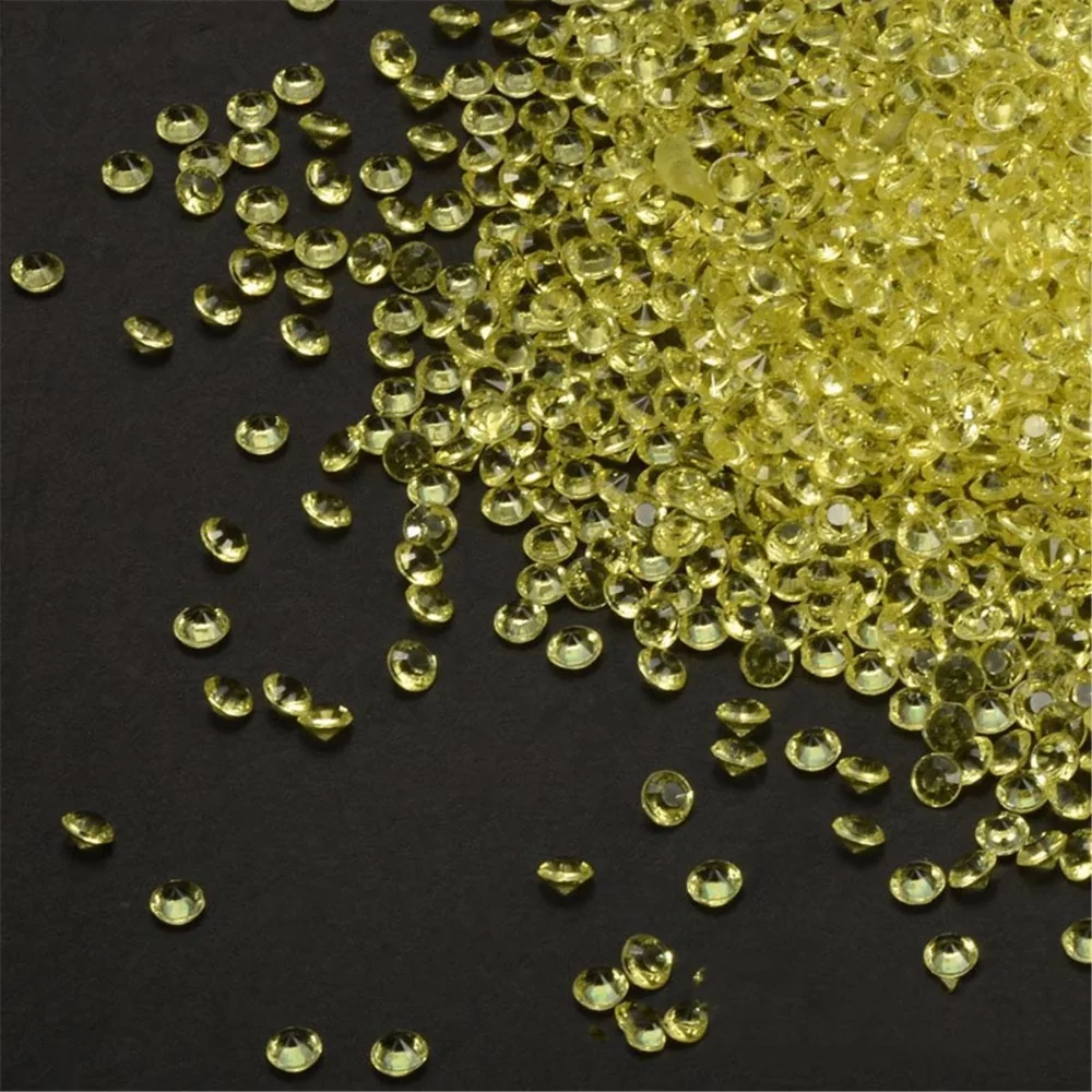 2000pcs/Bag Acrylic Crystal Diamond 4.5mm Gem Party wedding table decoration desktop decortion High Clarity | Дом и сад