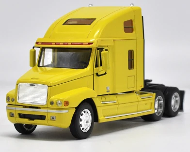Цвет: желтый Высокая имитация 1: 32 Kenworth инженерный автомобиль трактор прицеп Европейский грузовик передовая модель для детей Игрушки Подарки - Цвет: Цвет: желтый