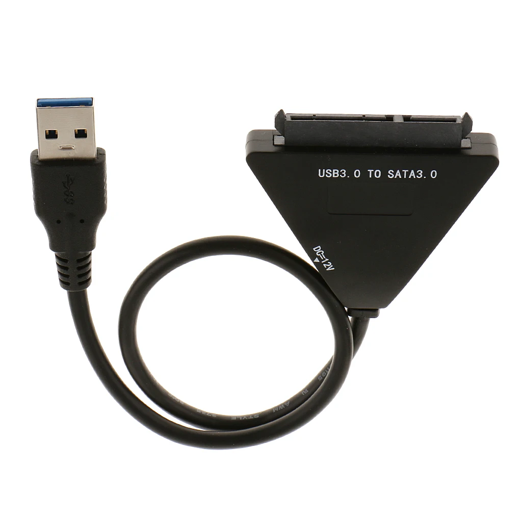 Переходный кабель USB 3 0 к 7 + 15P SATA 12 В DC HDD SSD жесткий диск конвертер | Компьютеры и