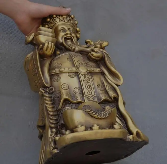 15 &quotКитай латунь yuanbao Монета слиток народное Богатство Бог Jambhala статуя Будды|buddha gold|buddha porcelainbuddha statue thailand |