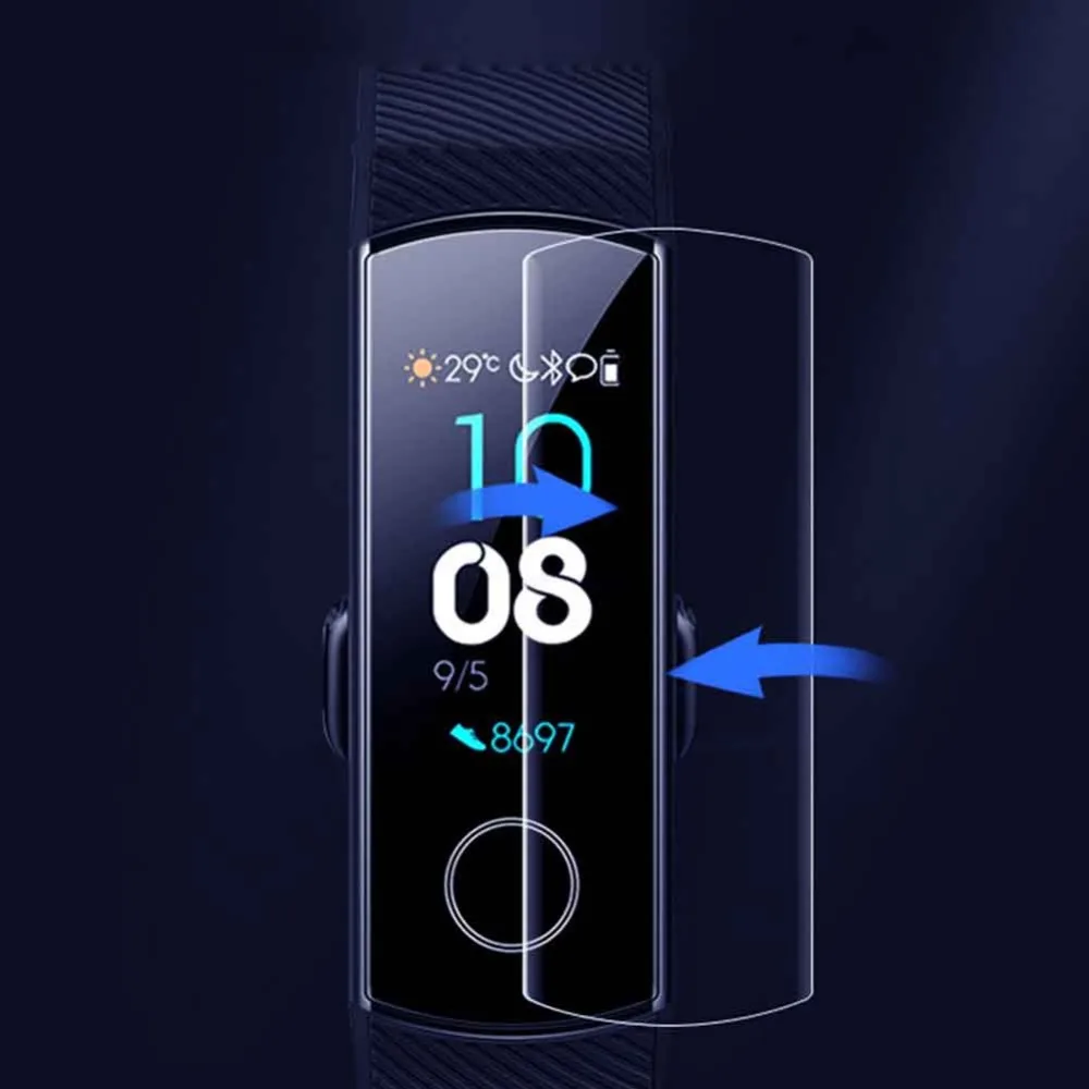 Ультрапрозрачный Мягкий чехол из ТПУ для полного экрана ремешка 4 Huawei Honor Band