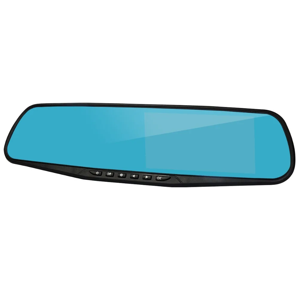 Car DVR Camera Recorder Dual Lens Cam Mirror Rear View Full HD 1080P 4.3&quot inch Dashcam Auto Night Vision | Автомобили и
