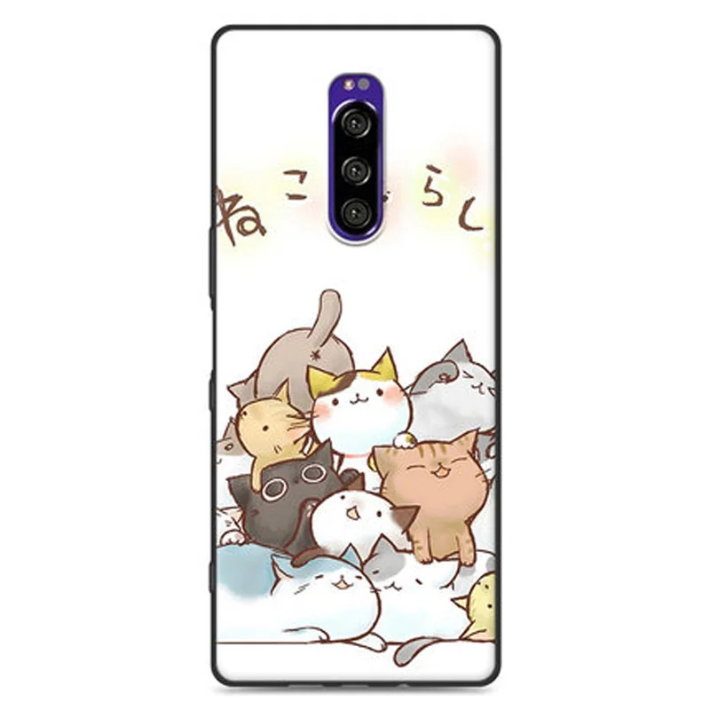 Чехол для sony Xperia 1, чехол sony 1 6,5", мягкий силиконовый чехол для телефона из ТПУ с мультипликационным принтом, чехол s для sony Xperia 1, J8110, J8170, J9110