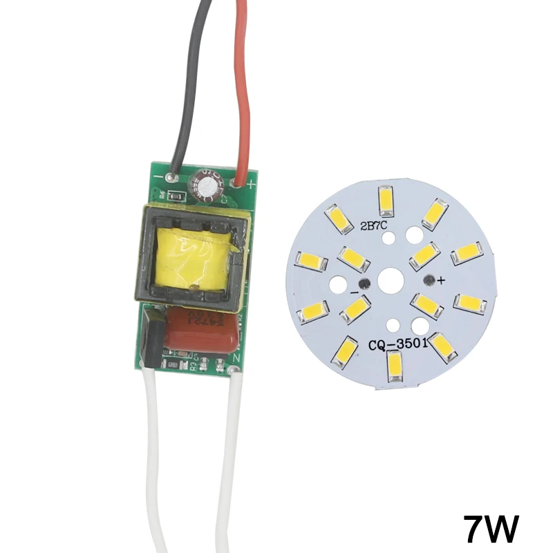 Светодиодный светильник 5730SMD 1 комплект с регулируемой яркостью + AC90-265V | Лампы и