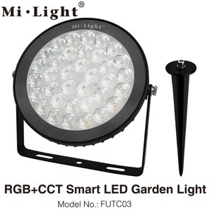 MiLight 15 Вт RGB + CCT LED Газон Свет AC85-265V IP65 Водонепроницаемый Открытый сад свет FUTC03 Газон Свет Поддержка WiFi2,4G пульт дистанционного управления
