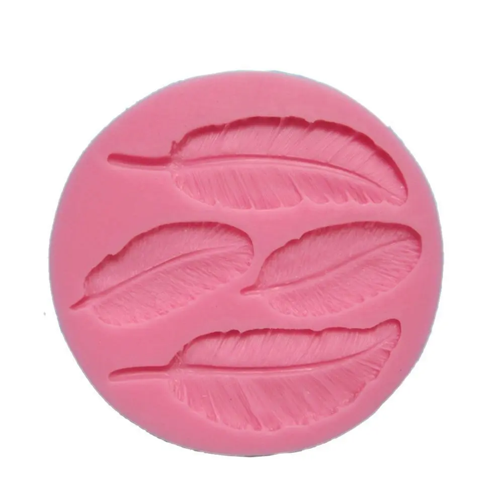 3d Feather Silicone Cake Decorating Mold Fondant Mould Bakeware Soap diy Sugar craft Art Resin Clay Making topper | Дом и сад