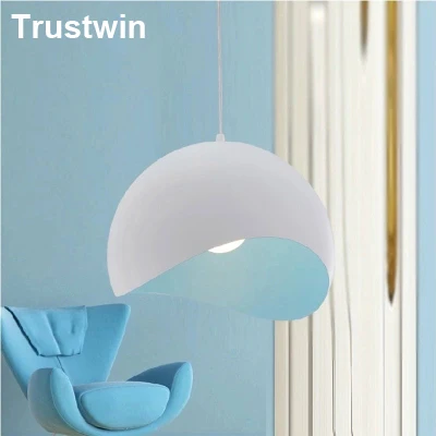 Новый дизайн круглый белый внутренний металлический декор подвесной светильник