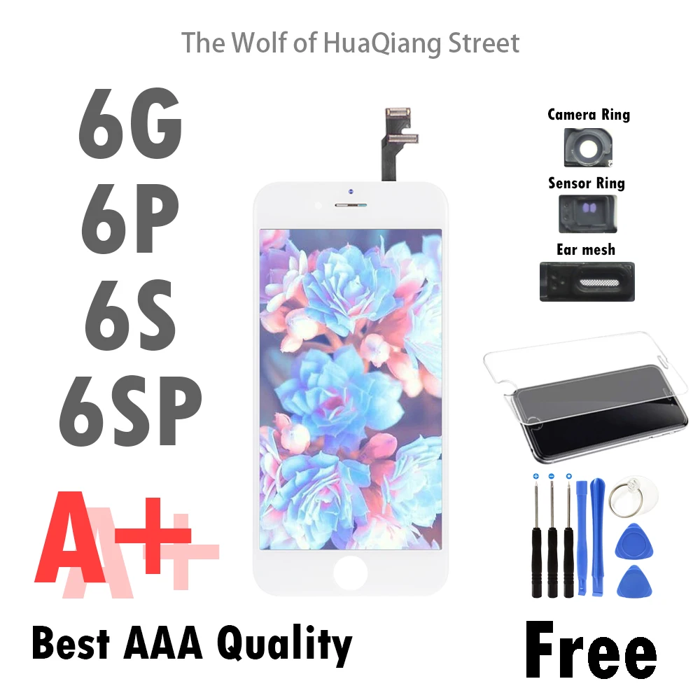 ЖК дисплей для Apple iPhone 6 6G P S 6SP Plus сенсорный экран дигитайзер дисплея стекло Замена