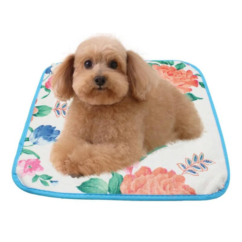220V Pet Electric Dog Cat Heating Pad Indoor Waterproof Adjustable Print Warming Mat Bed Blanket Pets | Дом и сад