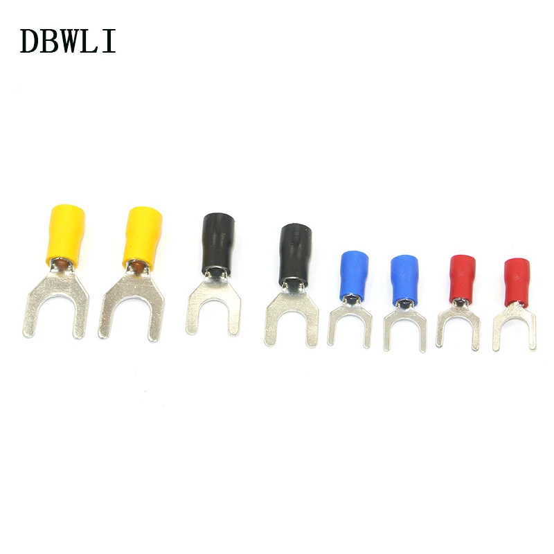 

50 шт. 22-10 AWG шпилька Sz 8-10 #8 #10 винил разъем провода кабель Вилка разъема Лопата терминал