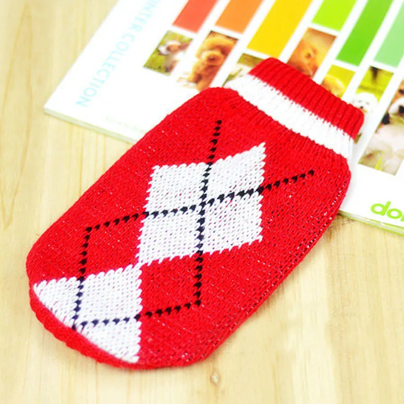 Шерстяной свитер для собак на осень и зиму трикотажные рубашки домашних