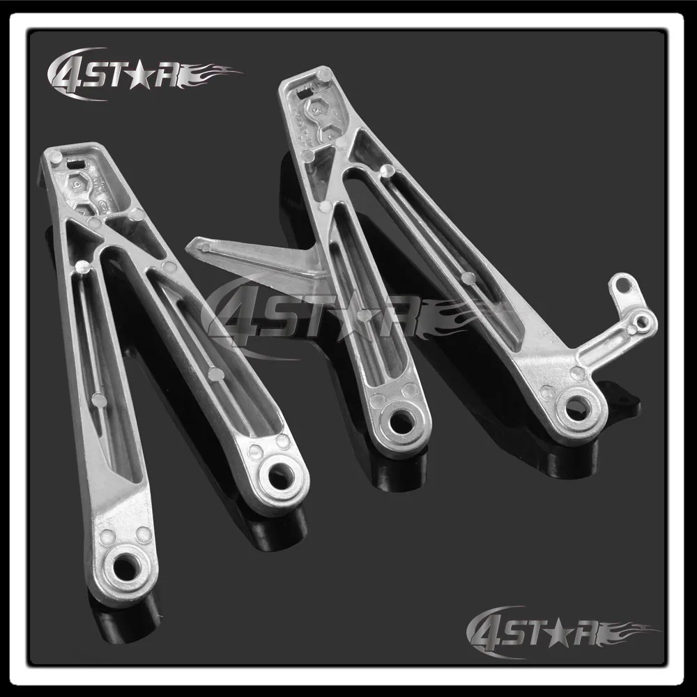 Серебристые алюминиевые мотоциклетные задние Пассажирские подножки набор